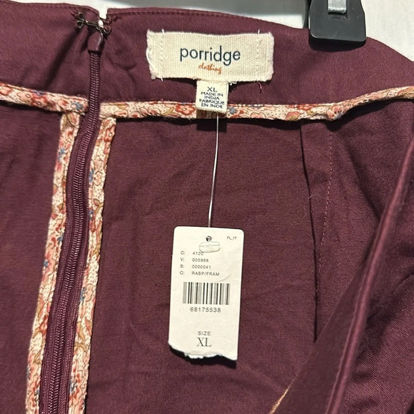 NWT raspberry (purple) Anthropologie Porridge Structured-Mini Skirt size xl - Picture 6 of 6